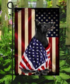 black german shepherd american patriot flag 3170