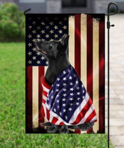 black german shepherd american patriot flag 4707