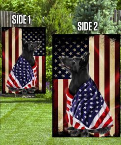 black german shepherd american patriot flag 5189