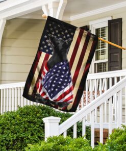 black german shepherd american patriot flag 7274