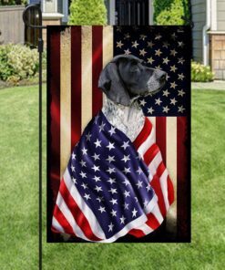 black german shorthaired pointer flag american patriot bnl40fv580 3552