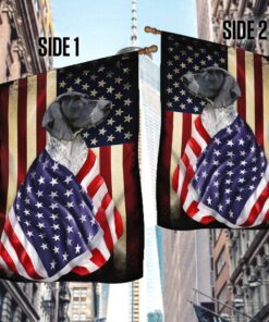 black german shorthaired pointer flag american patriot bnl40fv580 8478