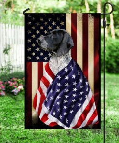 black german shorthaired pointer flag american patriot bnl40fv580 8670