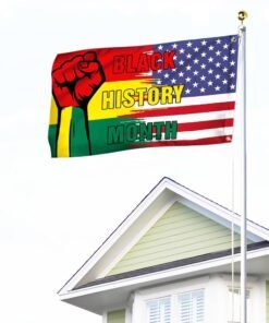 black history month. african american grommet flag thh3742gfv1 4635