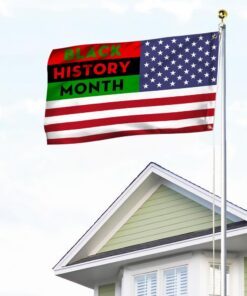 black history month. african american grommet flag thh3744gf 1652