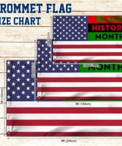 black history month. african american grommet flag thh3744gf 3304
