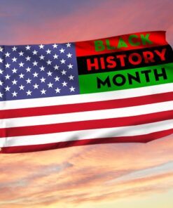 Black History Month. African American Grommet Flag THH3744GF