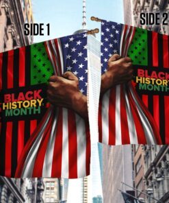 black history month flag trl1703f 7677