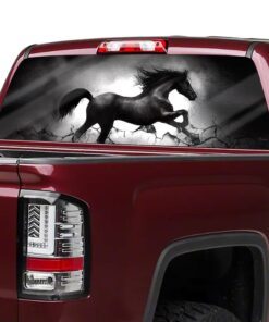 black horse rear window decal qnk02cd 3608