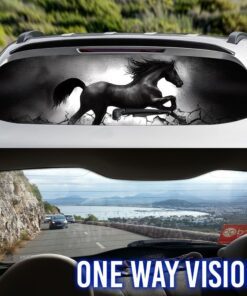 Black Horse Rear Window Decal QNK02CD
