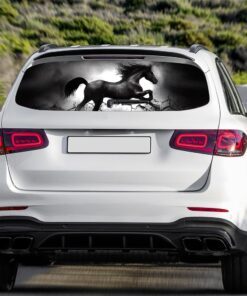 black horse rear window decal qnk02cd 7660