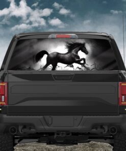 black horse rear window decal qnk02cd 8338