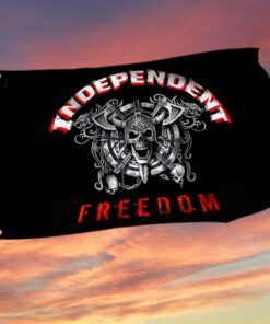 Black Independent Freedom Grommet Flag BNN59GF
