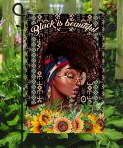 black is beautiful black woman flag 8512