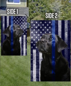 black labrador. the thin blue line american flag thb2220fv6 3333