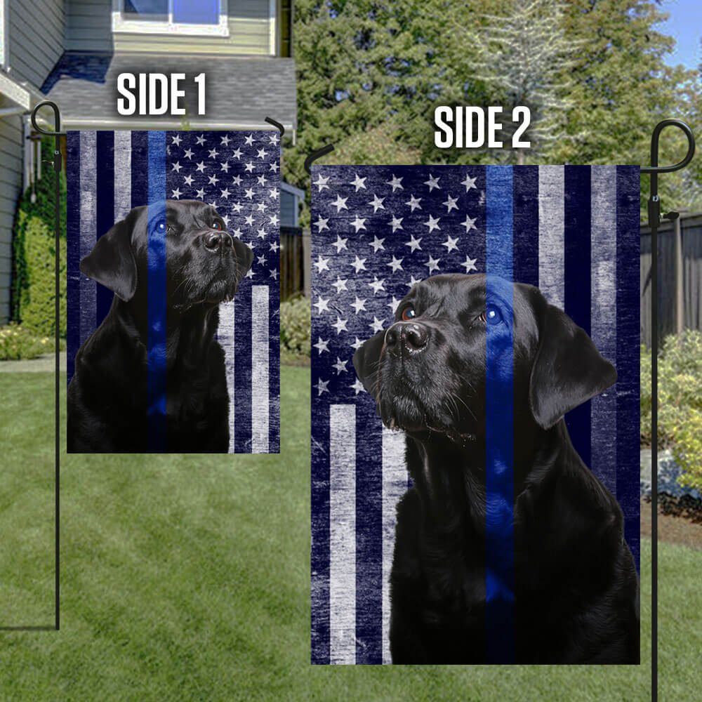 Black Labrador. The Thin Blue Line American Flag THB2220Fv6 - Image 7