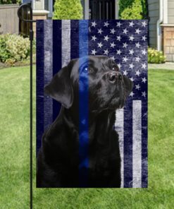 black labrador. the thin blue line american flag thb2220fv6 4251
