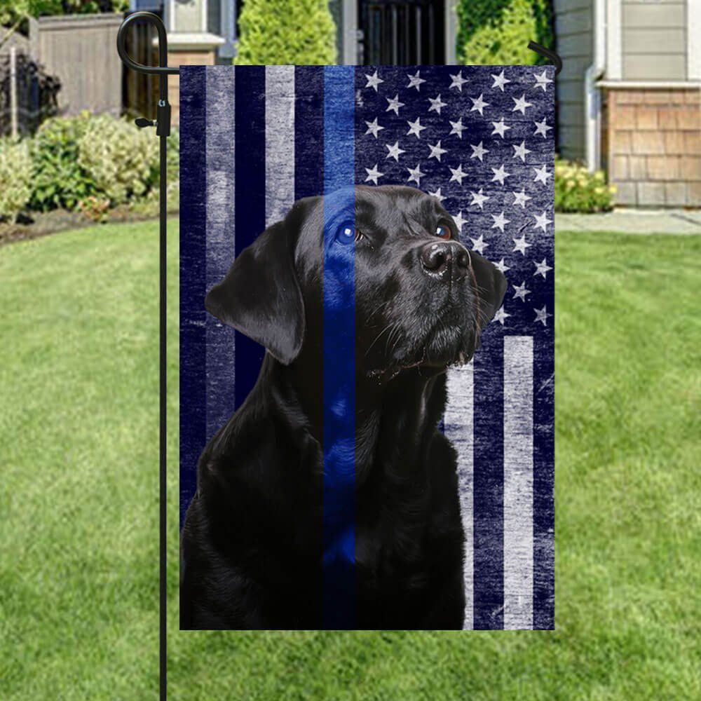Black Labrador. The Thin Blue Line American Flag THB2220Fv6 - Image 6