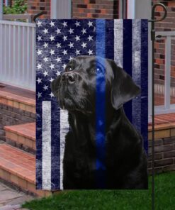 black labrador. the thin blue line american flag thb2220fv6 5827