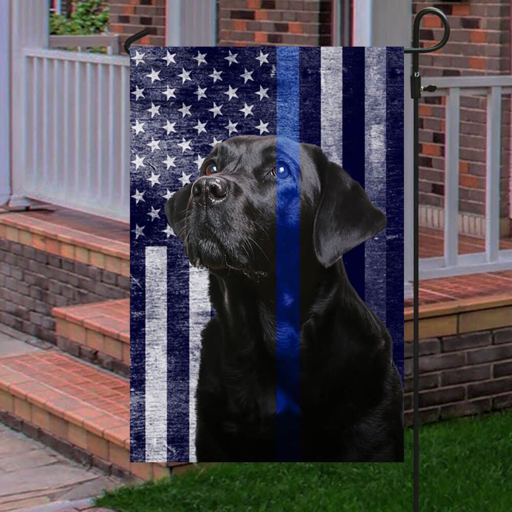 Black Labrador. The Thin Blue Line American Flag THB2220Fv6 - Image 5