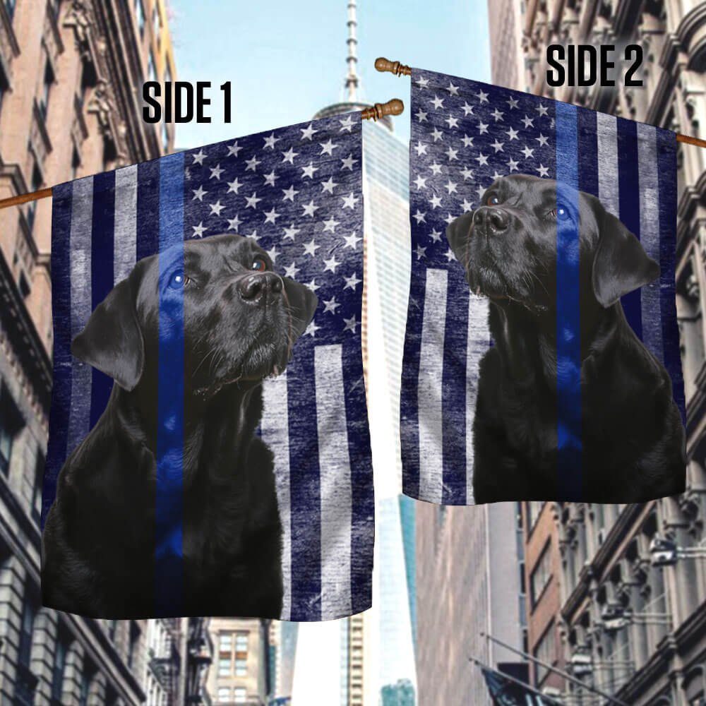 Black Labrador. The Thin Blue Line American Flag THB2220Fv6 - Image 3