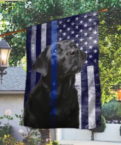 black labrador. the thin blue line american flag thb2220fv6 6618