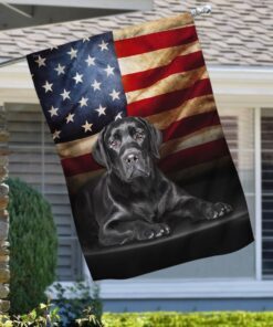 black labrador american flag 5147