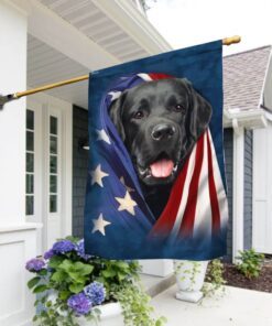Black Labrador Dog Flag Hide Hide Wow NTB258F