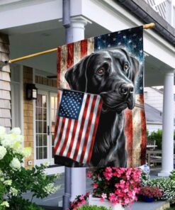 Black Labrador Dog Flag Pride NTB254F