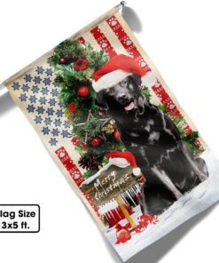 black labrador retriever dog christmas american flag qnn556fv3 3964