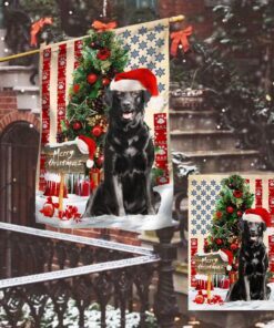 black labrador retriever dog christmas american flag qnn556fv3 6396