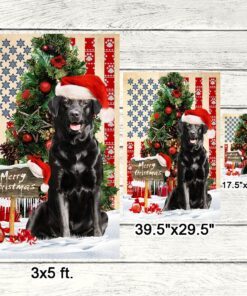 black labrador retriever dog christmas american flag qnn556fv3 7698