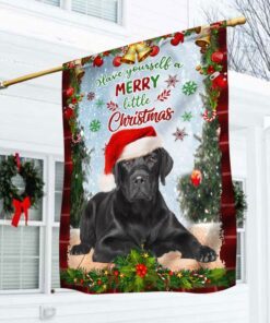Black Labrador Retriever Flag, Have Yourself A Merry Little Christmas QNN374Fv3