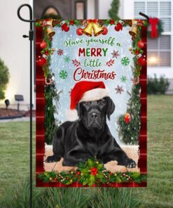 black labrador retriever flag, have yourself a merry little christmas qnn374fv3 4347