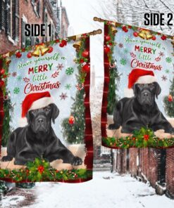 black labrador retriever flag, have yourself a merry little christmas qnn374fv3 6038