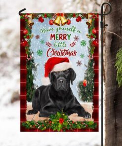 black labrador retriever flag, have yourself a merry little christmas qnn374fv3 8714