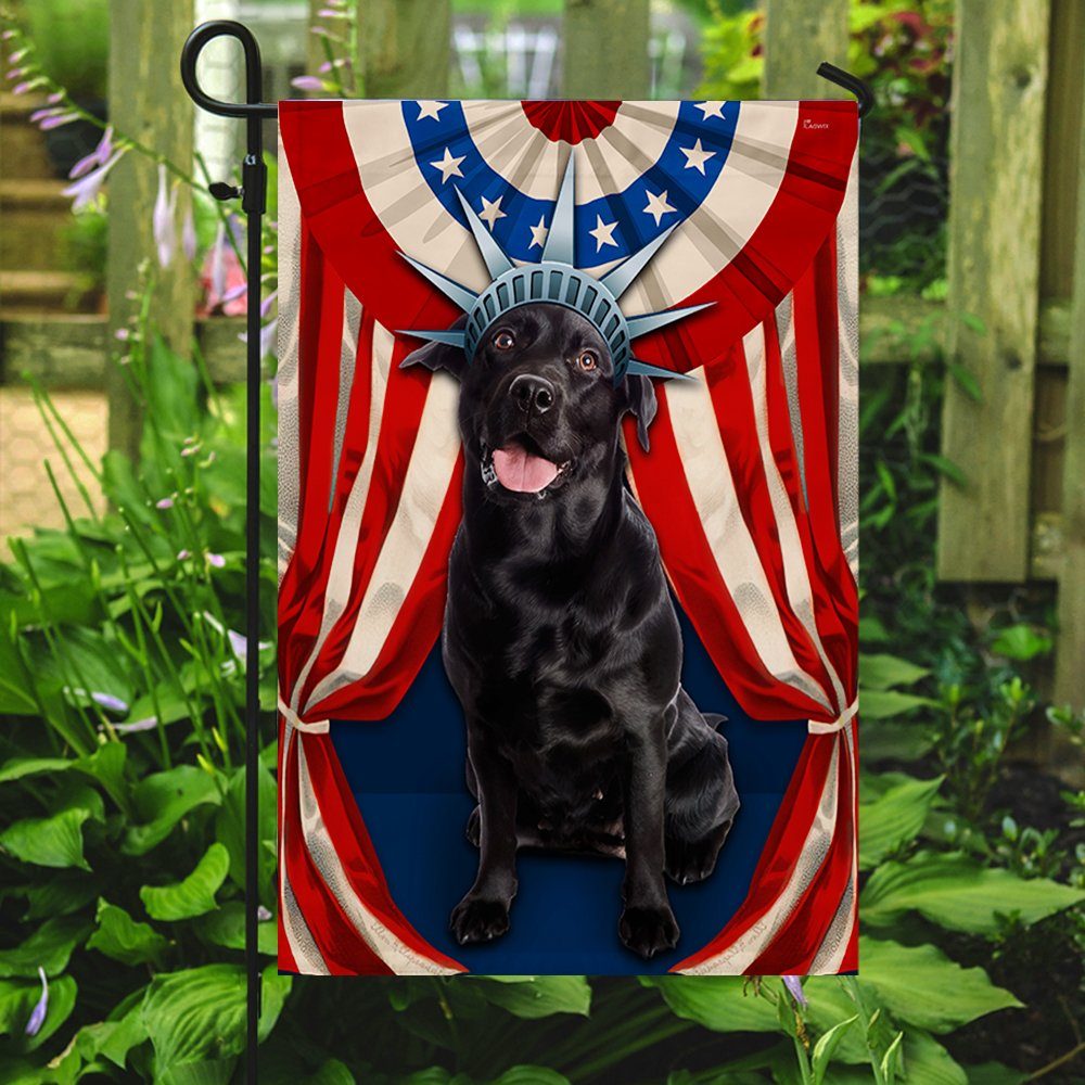 Black Labrador Retriever Flag Happy Independence Day For 4th Of July BNN118Fv5 - Image 5