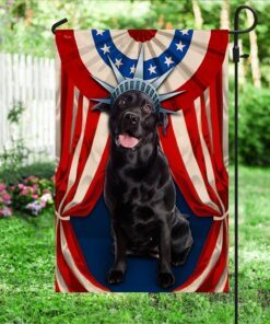 black labrador retriever flag happy independence day for 4th of july bnn118fv5 6206