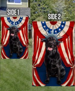 black labrador retriever flag happy independence day for 4th of july bnn118fv5 7652