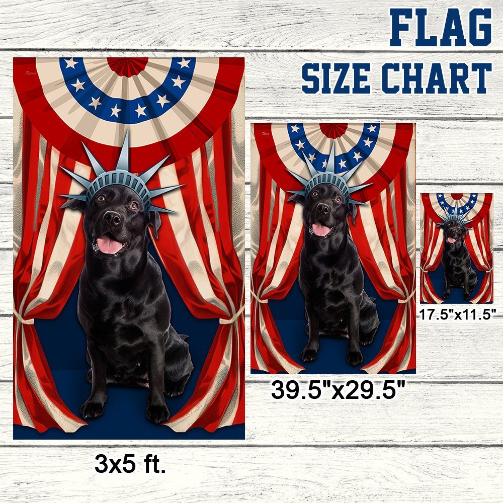Black Labrador Retriever Flag Happy Independence Day For 4th Of July BNN118Fv5 - Image 7