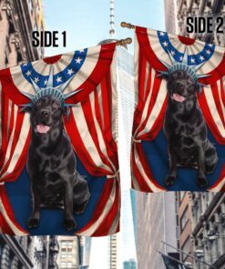 black labrador retriever flag happy independence day for 4th of july bnn118fv5 8357