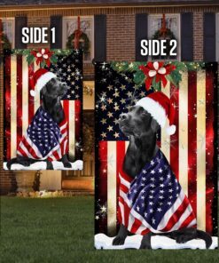 black labrador retriever flag merry christmas anl285fv5 4534