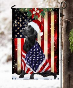black labrador retriever flag merry christmas anl285fv5 6542