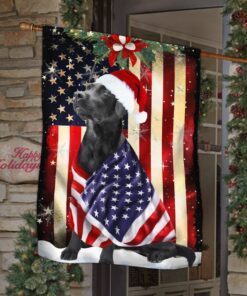 black labrador retriever flag merry christmas anl285fv5 7605