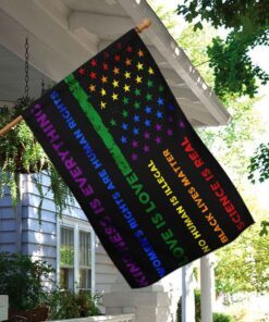 black lives matter love is love flag 3643