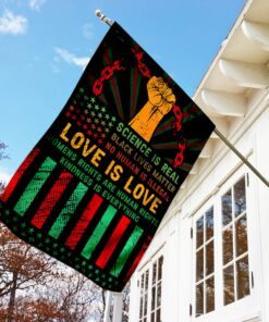 black lives matter no human is illegal flag 2977