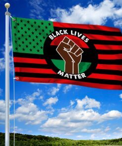 black lives matter no justice no peace african american grommet flag tqn53gfv1 2784