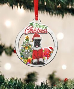 Black Miniature Schnauzer Dog Custom - Shaped Ornament NTB286O