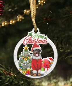 black rottweiler dog custom shaped ornament ntb286ov2 1957