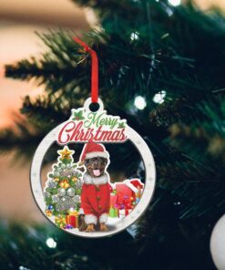 black rottweiler dog custom shaped ornament ntb286ov2 7700